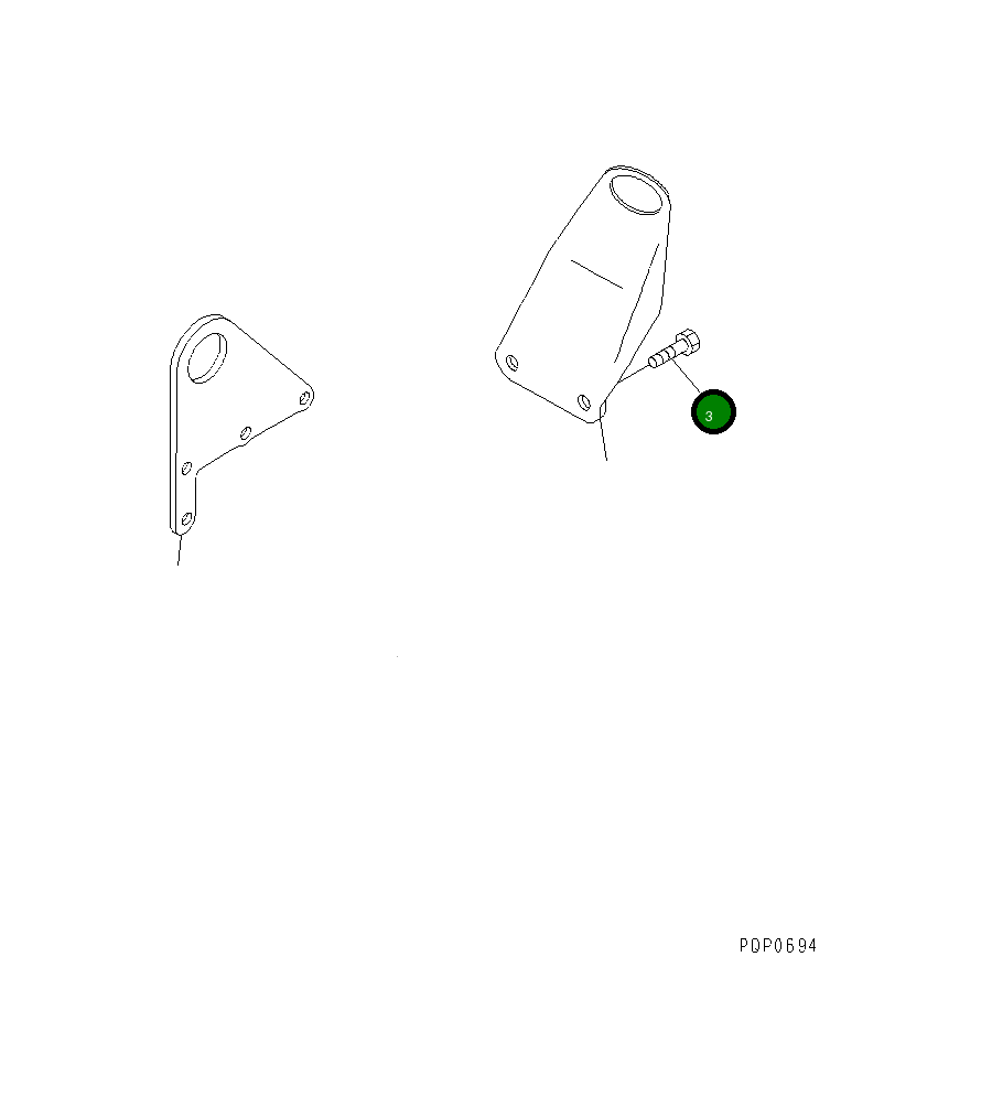 Болт CU3893834  Komatsu