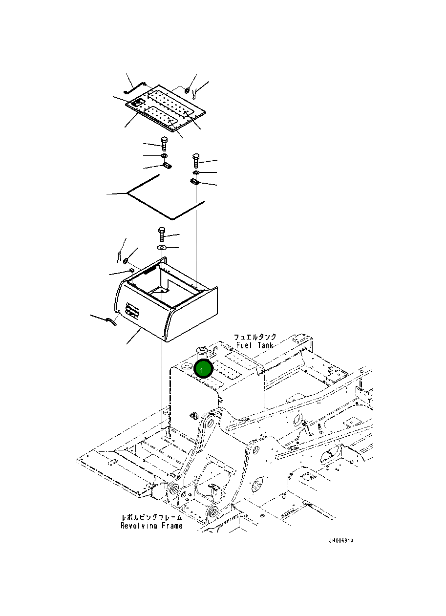 Крышка 20Y-54-79811 Komatsu
