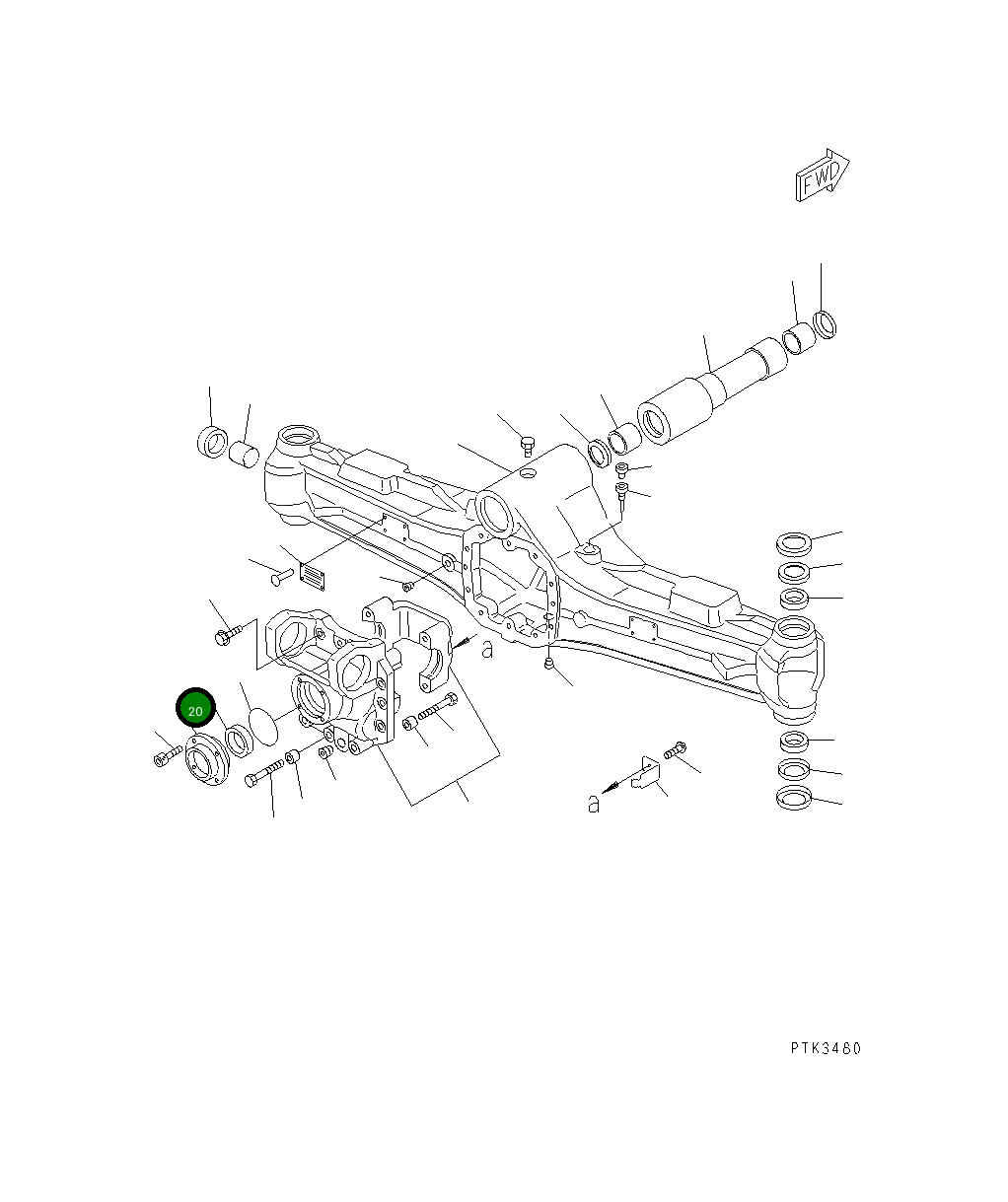 Крышка 20E-23-K2130 Komatsu