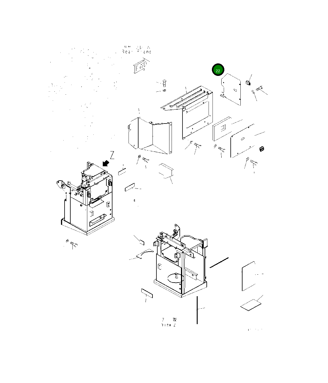 Крышка 418-02-62761  Komatsu