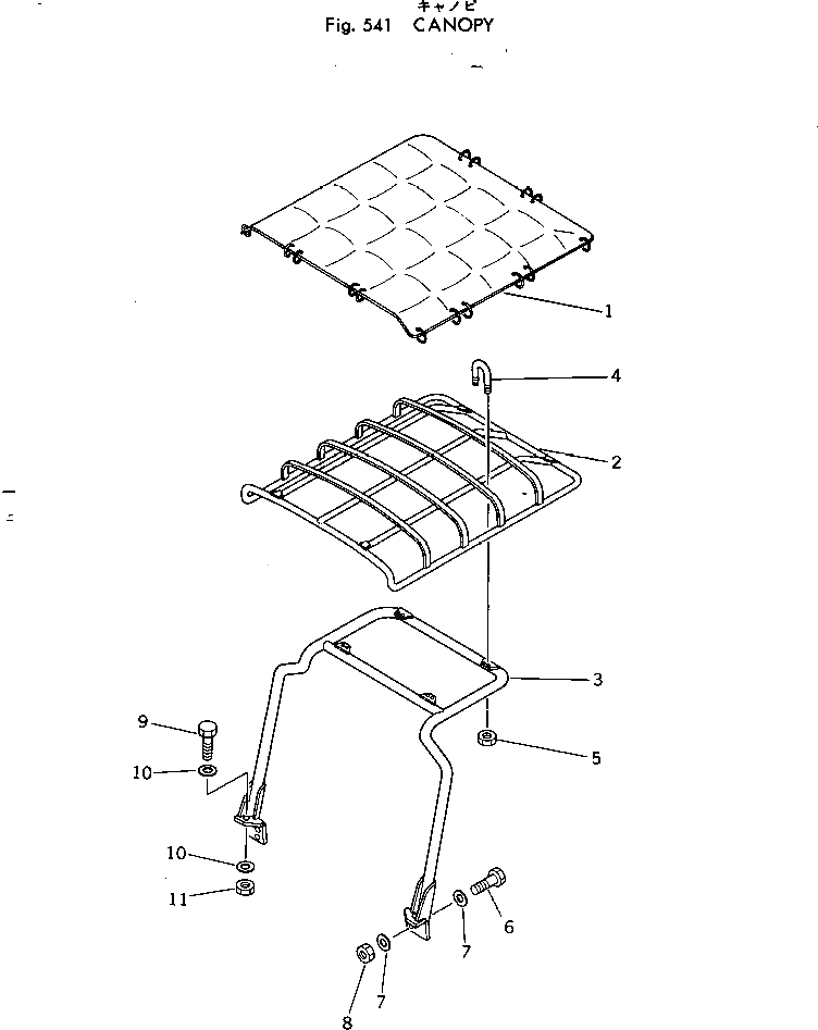 Болт 382-025845-1  Komatsu