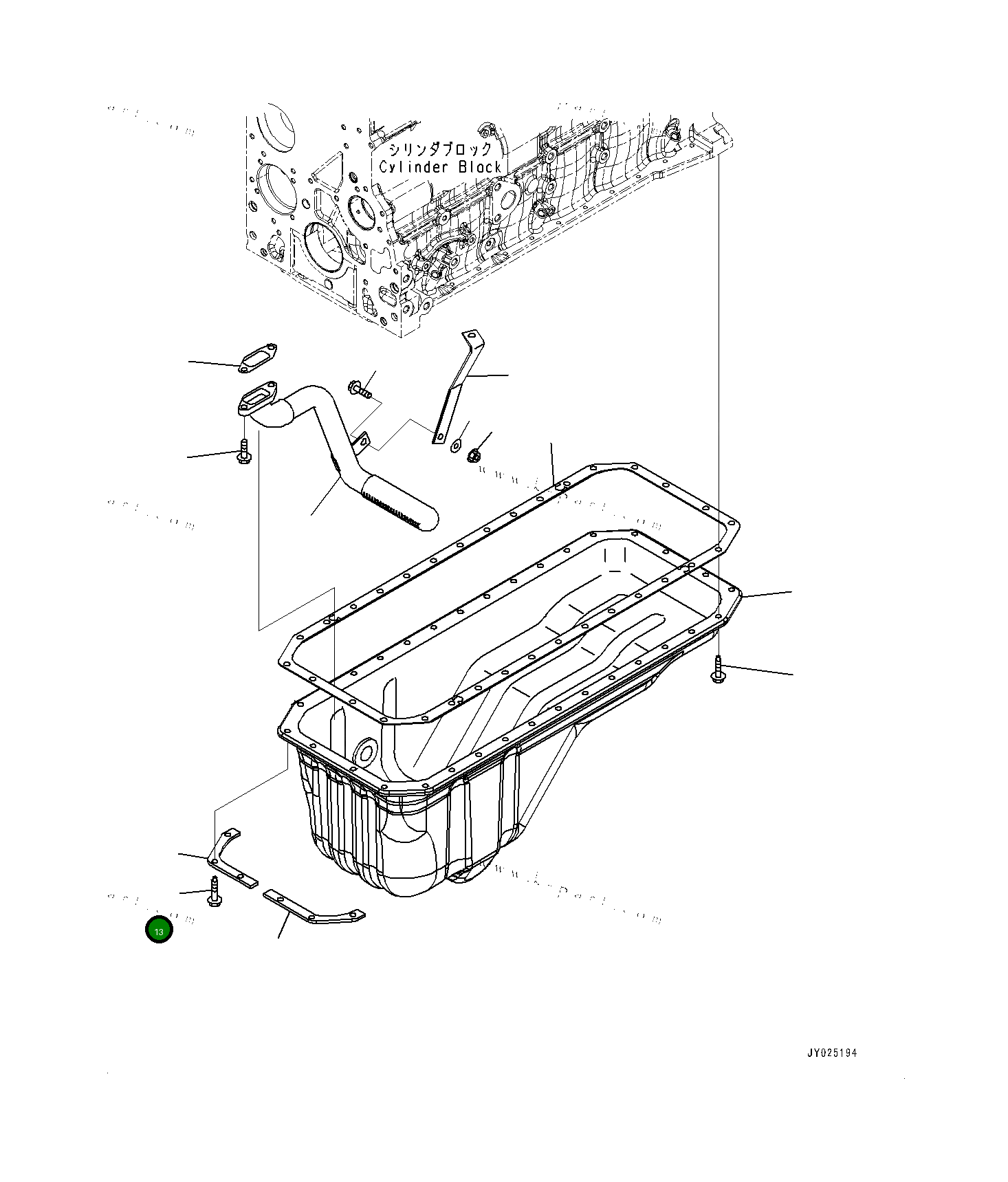 Болт 6732216610 Komatsu