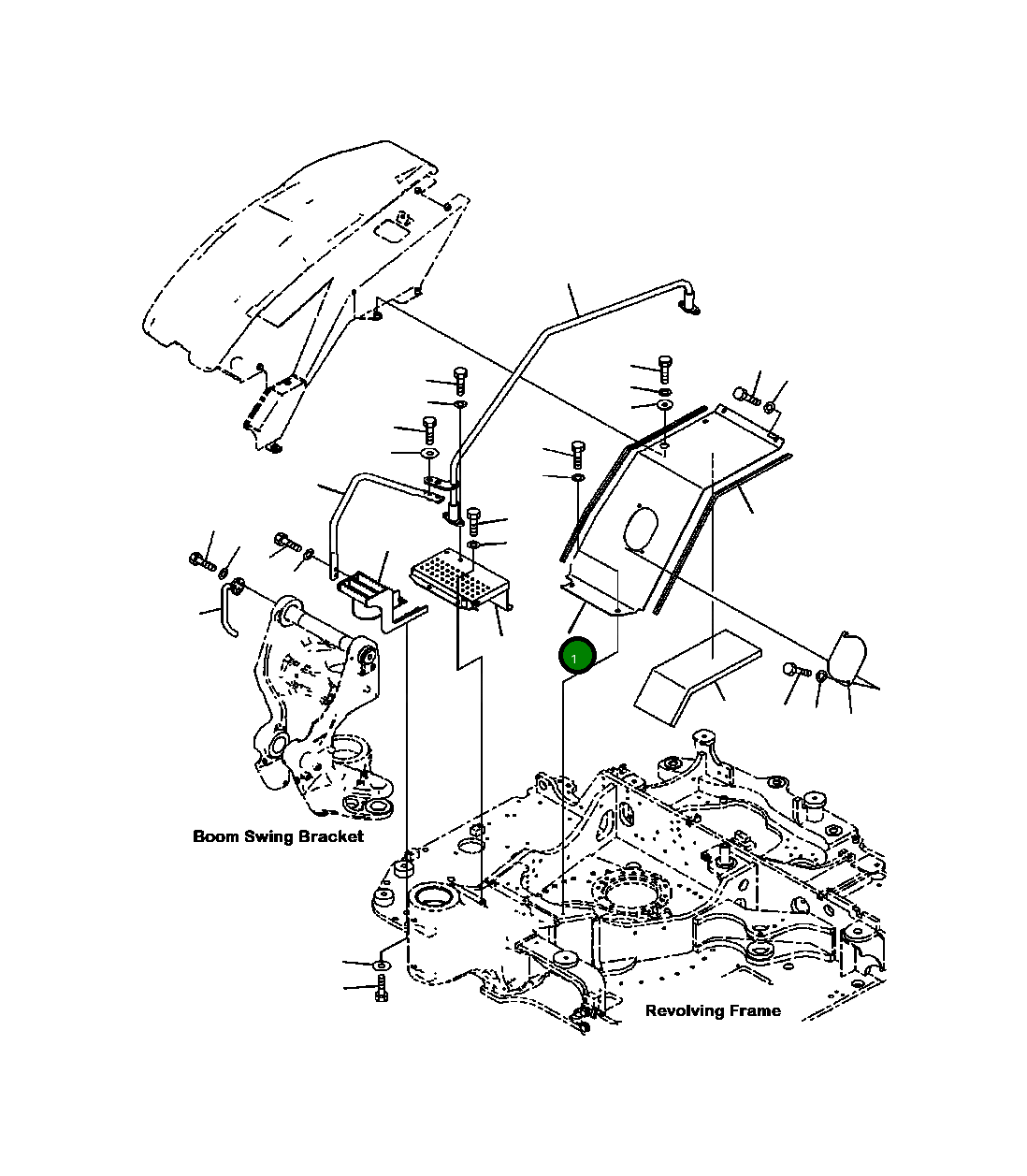 Крышка 22P-54-11911 Komatsu
