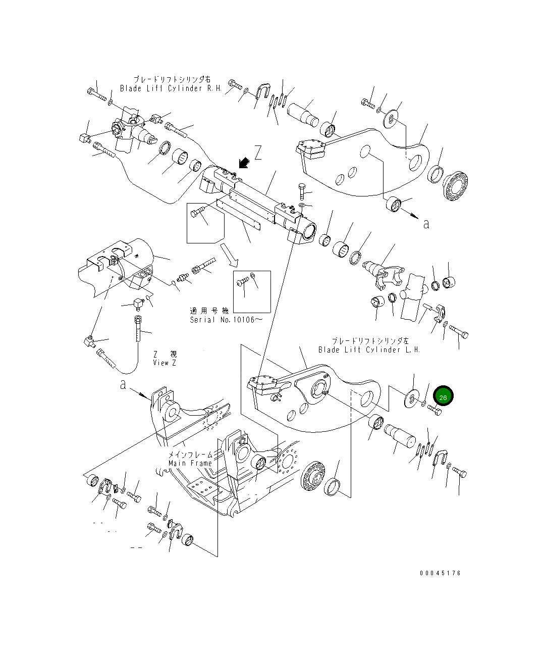 Болт 01010-63680 Komatsu