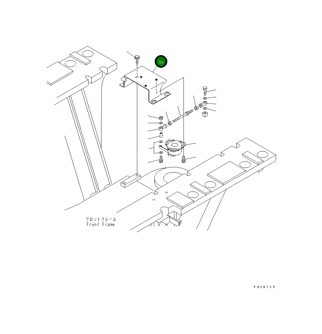 Крышка 23B-06-44381 Komatsu