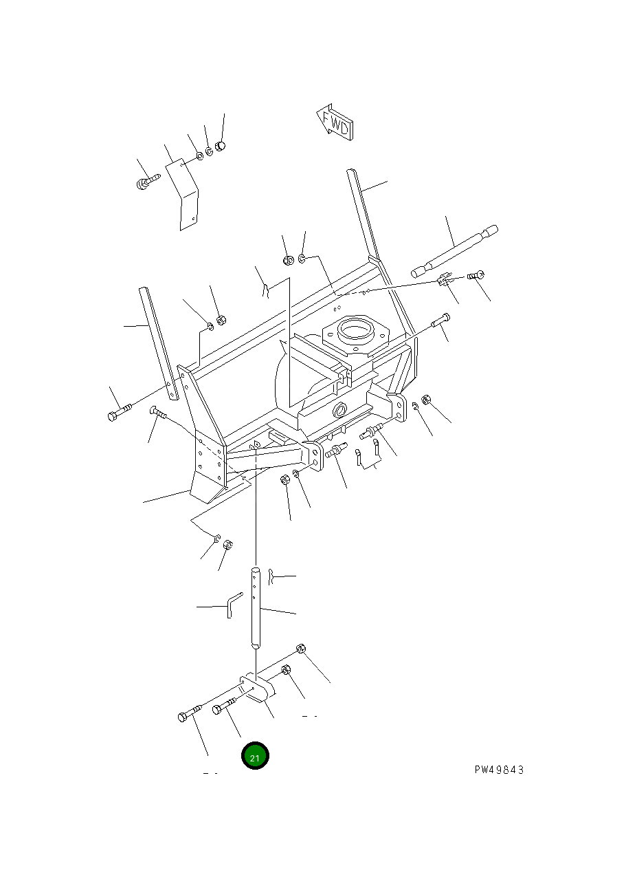 Болт TA01111265 Komatsu