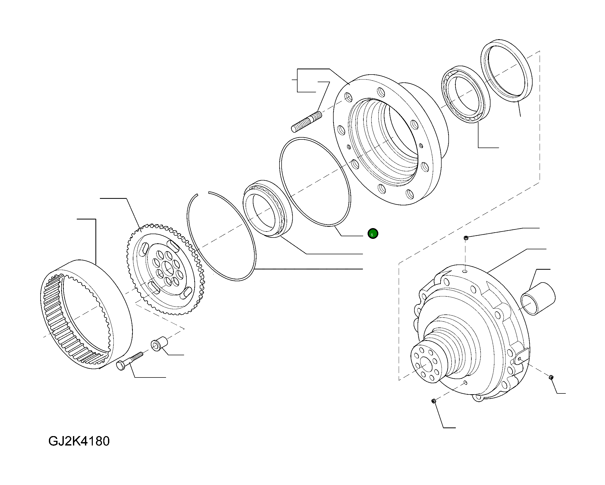 Кольцо уплотнительное (O-Ring) 42T-22-H0P88 Komatsu