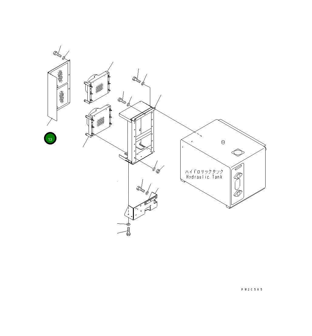 Крышка 234-809-6170 Komatsu