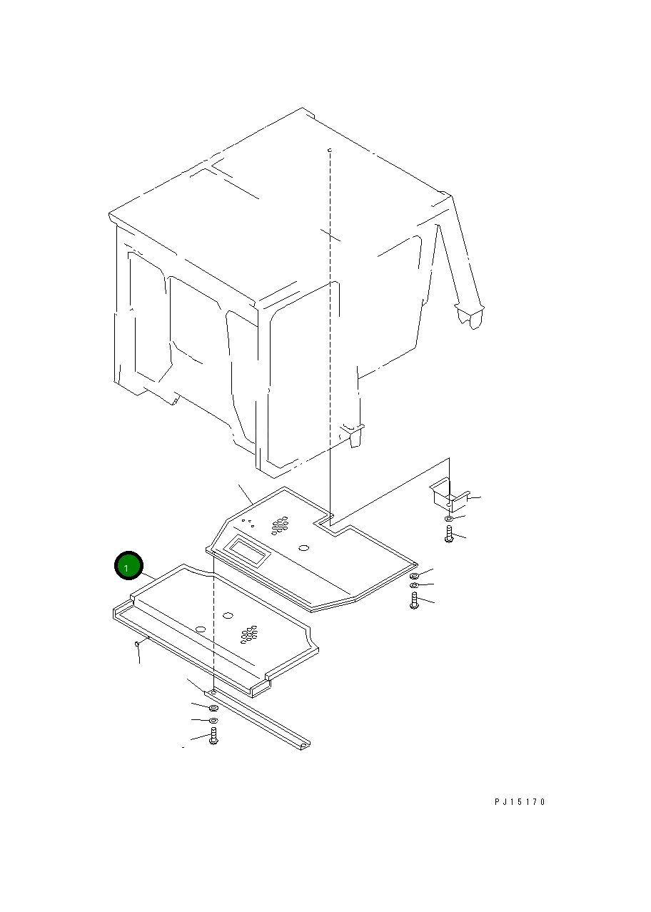 Крышка 154-979-5280 Komatsu