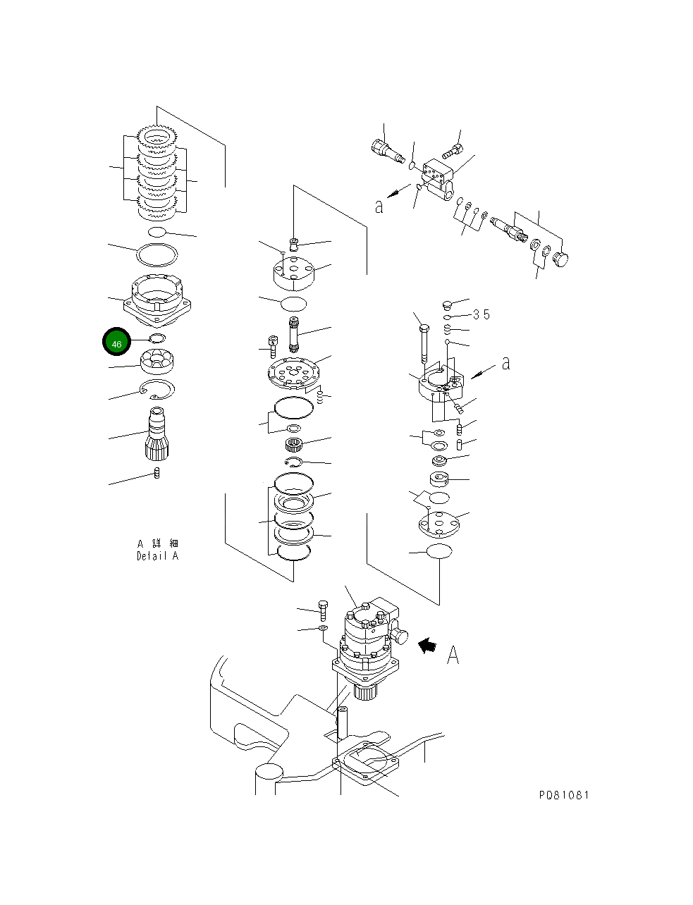 Кольцо YM172175-73800  Komatsu