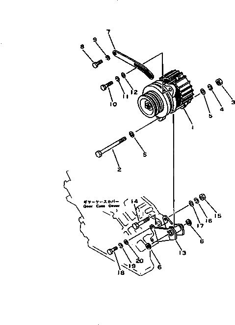 Болт 01019-01250  Komatsu