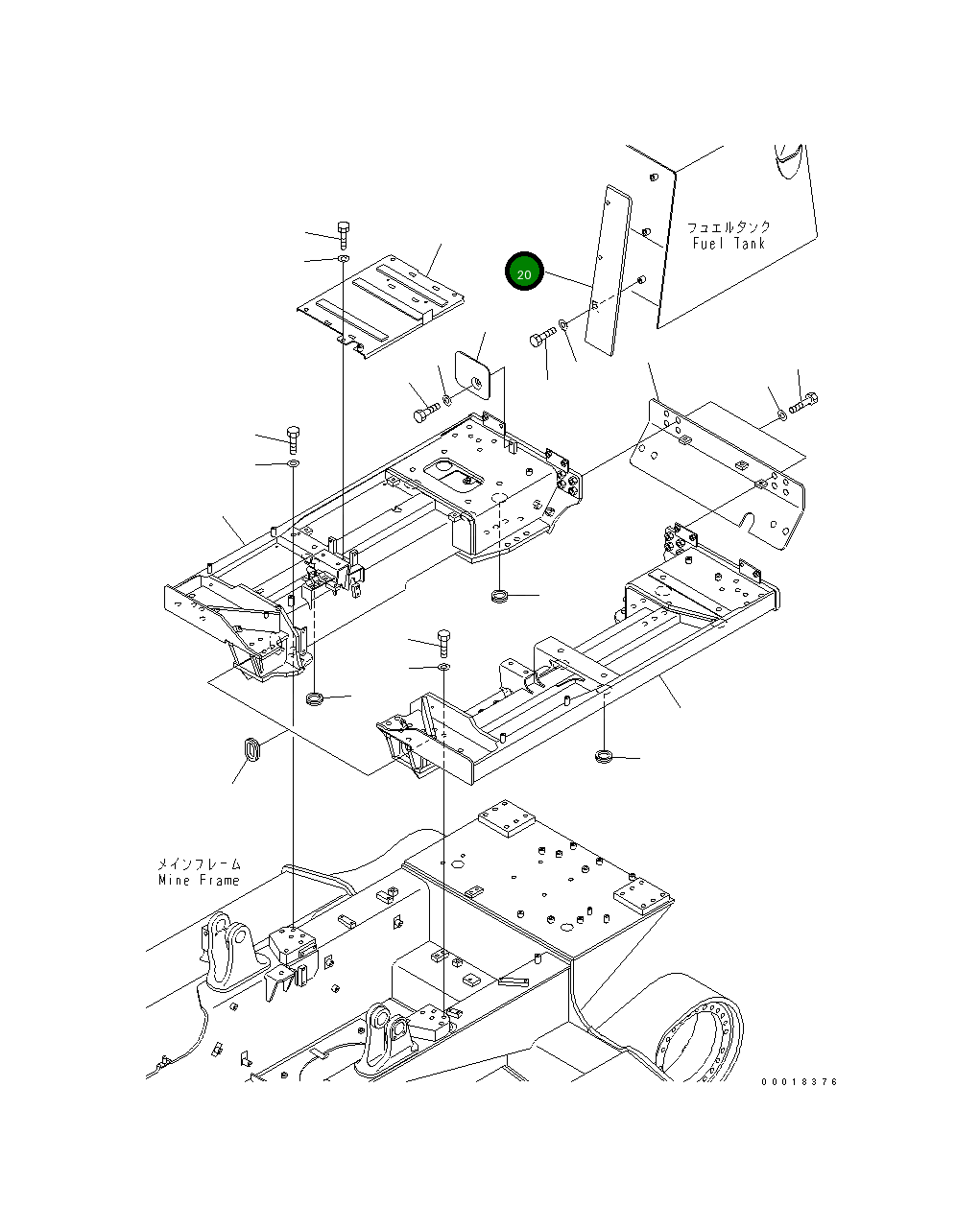 Крышка 11Y-54-23720 Komatsu