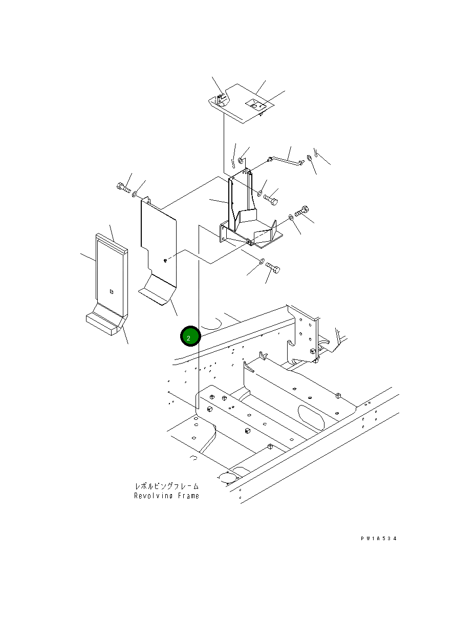 Крышка 21M-54-14930  Komatsu