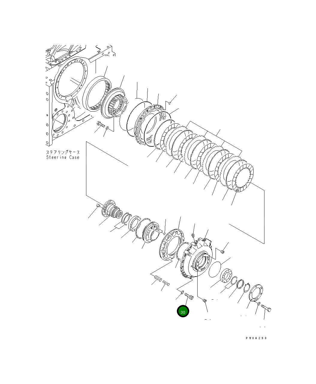 Болт 01252-41245  Komatsu