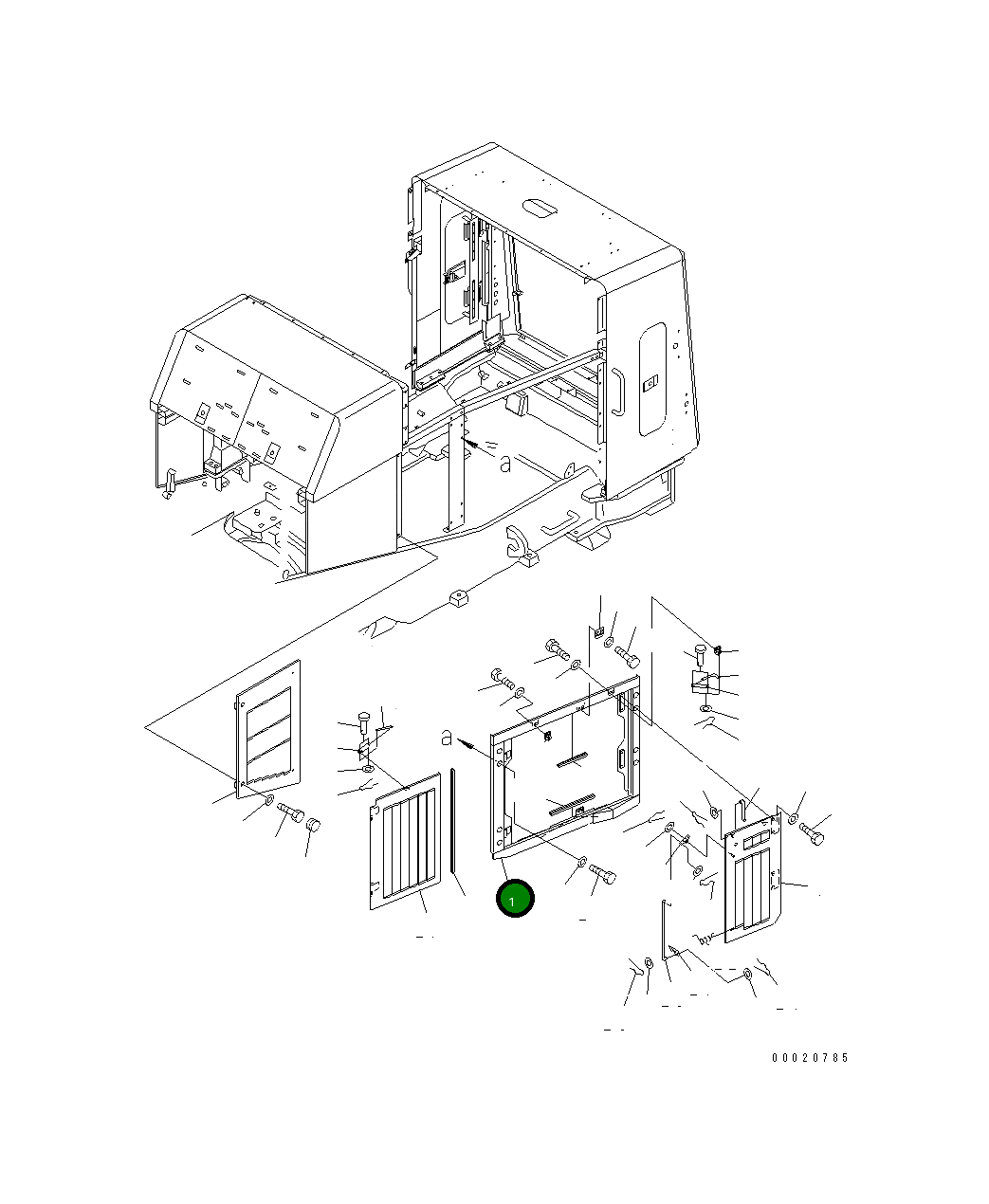 Крышка 427-54-21593 Komatsu