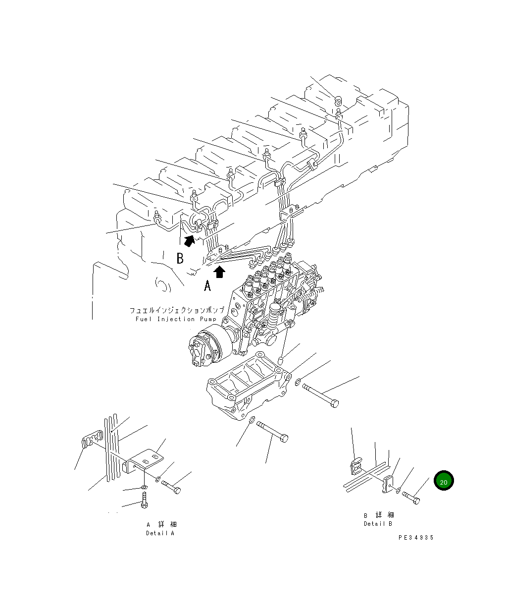 Болт 01010-80625 Komatsu