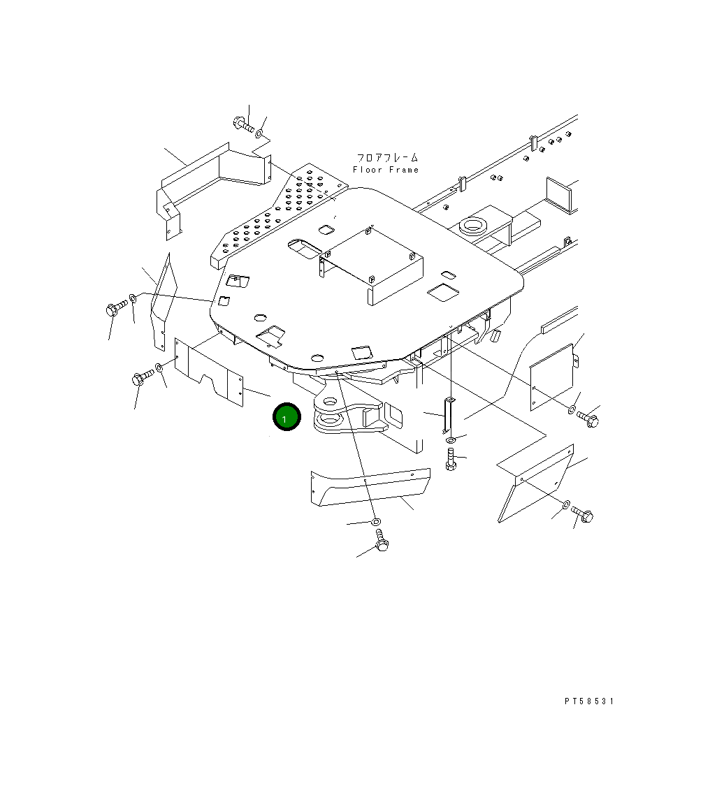Крышка 273-870-7460 Komatsu