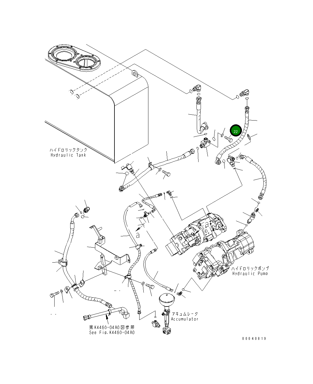 Болт 01010-D1070 Komatsu