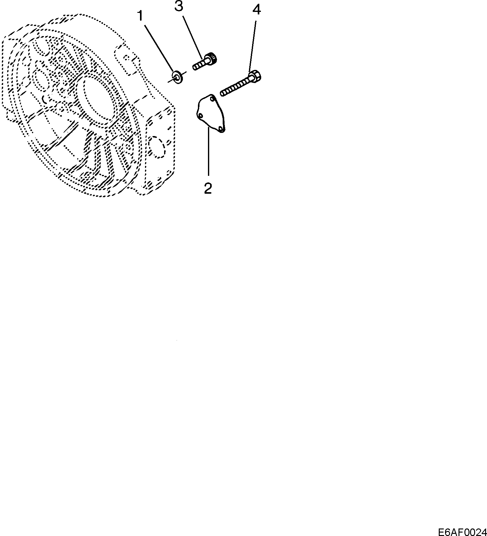 Крышка 6216-24-3840  Komatsu