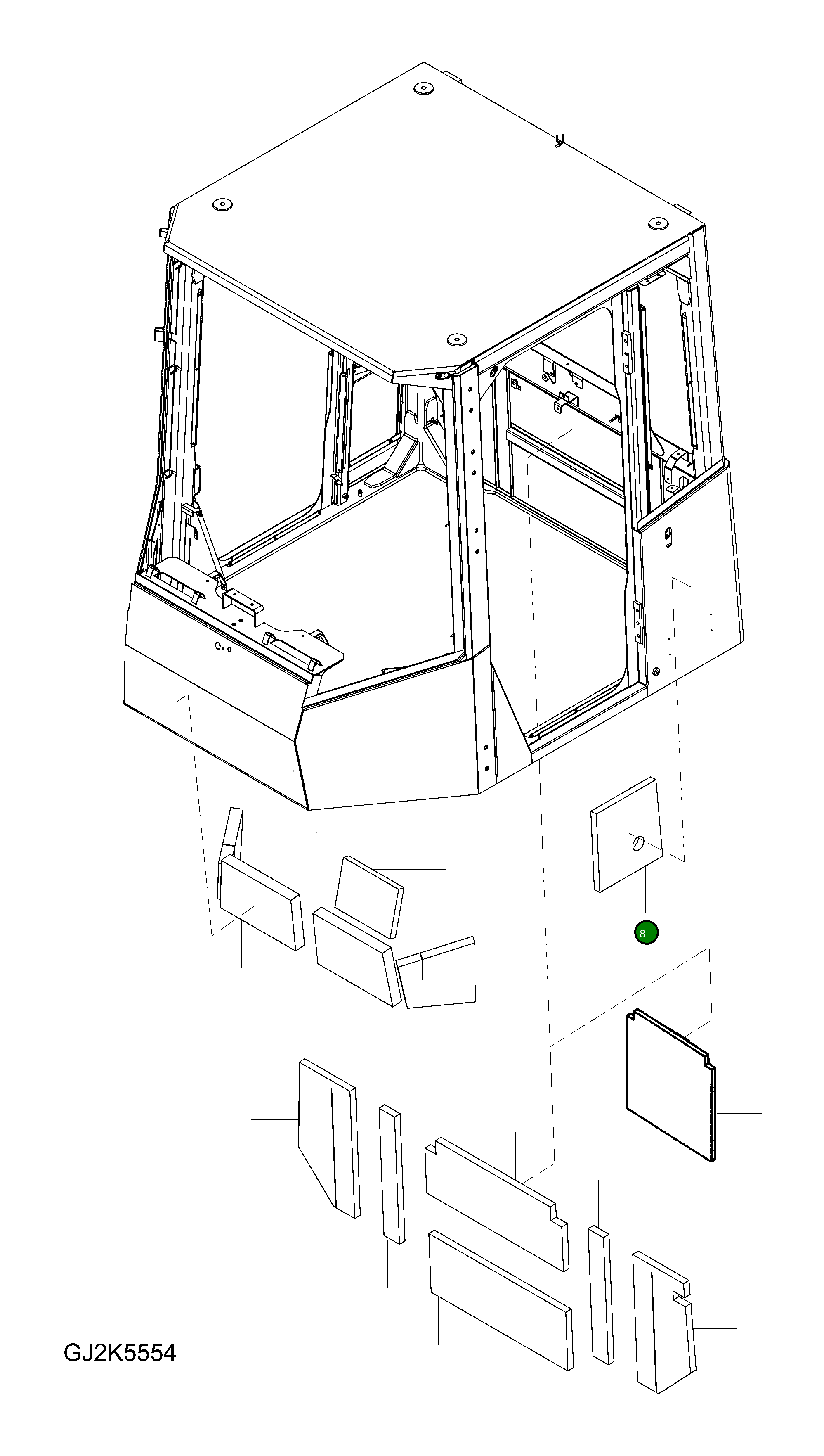 Крышка 421-56-H4L50  Komatsu