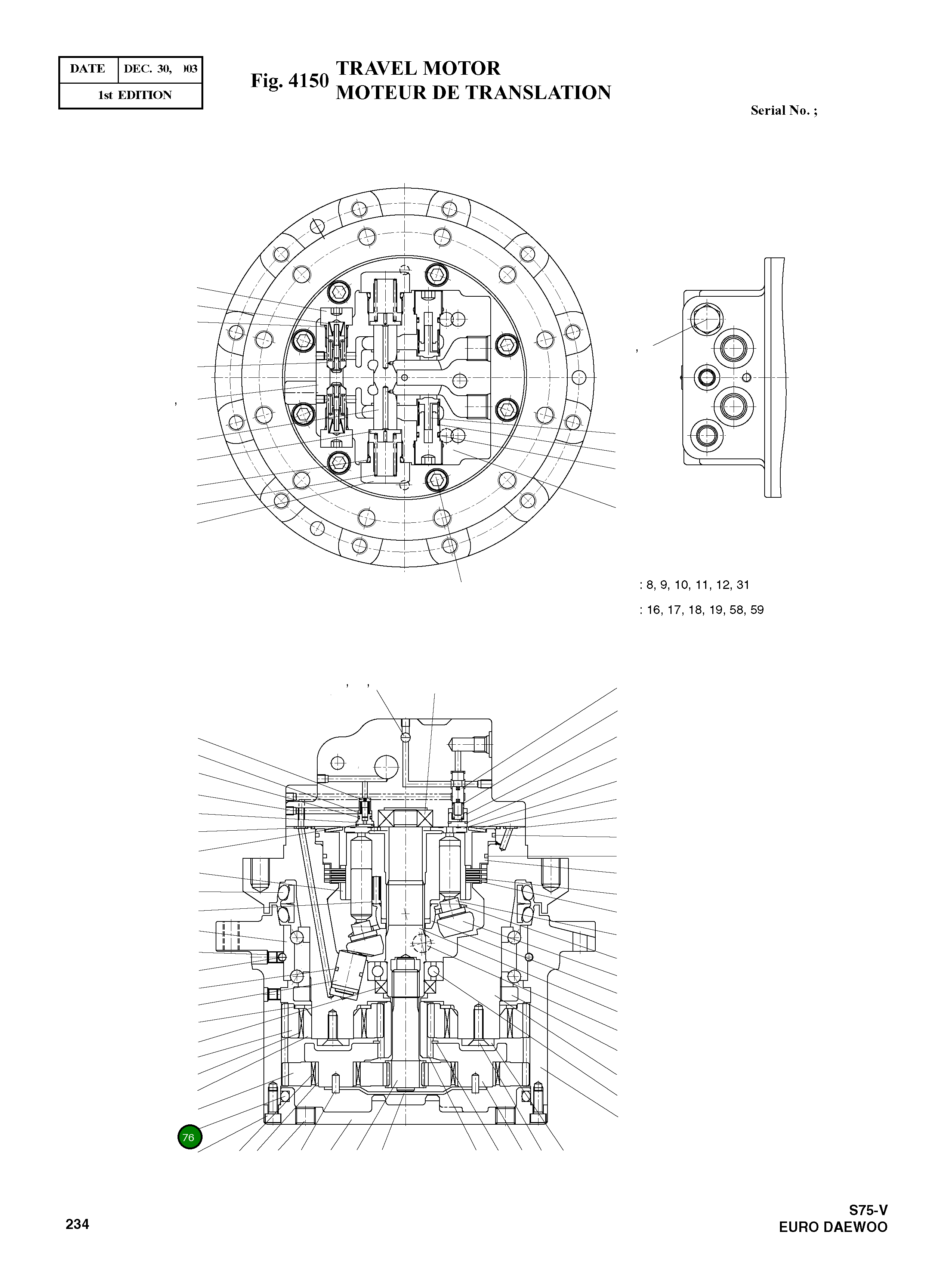 Кольцо уплотнительное (O-Ring) P00200 Komatsu