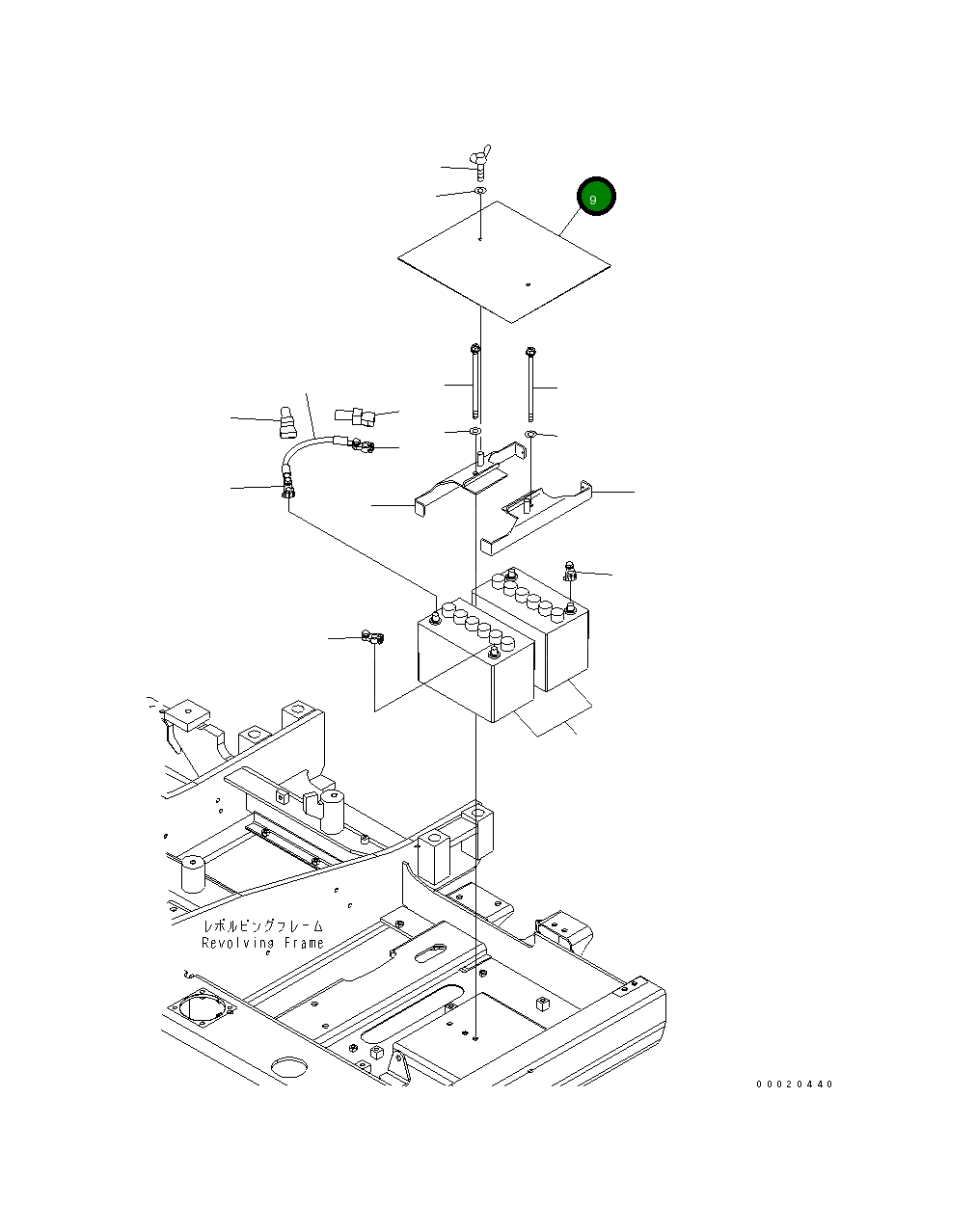 Крышка 203-06-71380 Komatsu