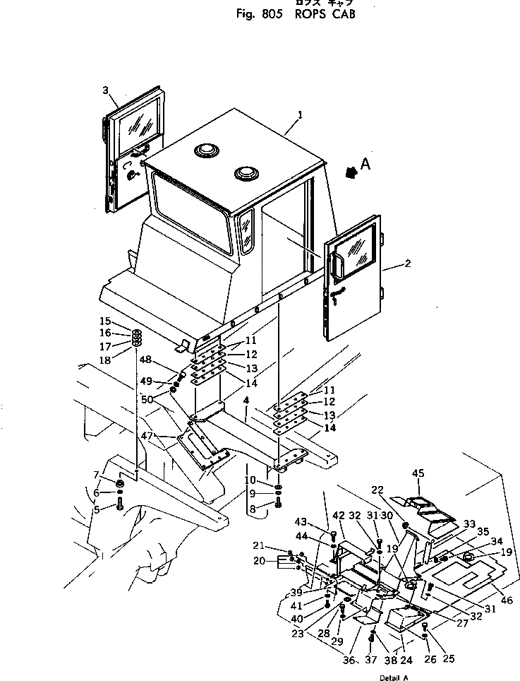 Болт 01010-62485  Komatsu