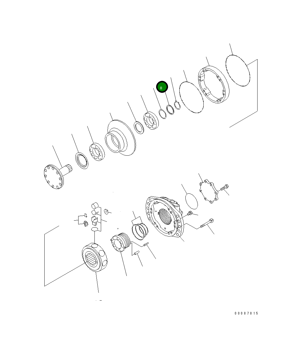 Кольцо PF001845462M Komatsu