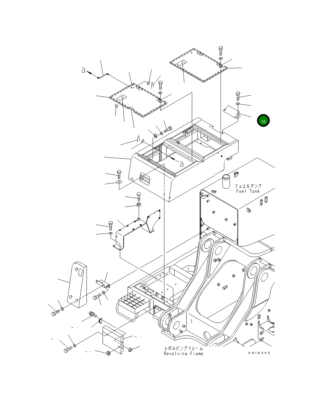 Крышка 209-54-77850  Komatsu