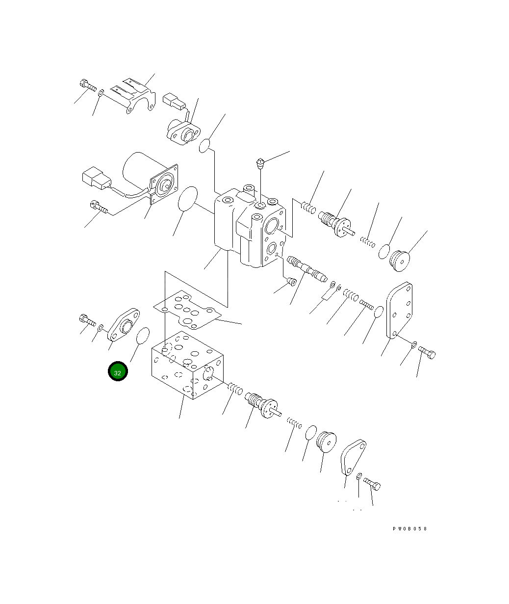 Крышка 19M-15-15820  Komatsu