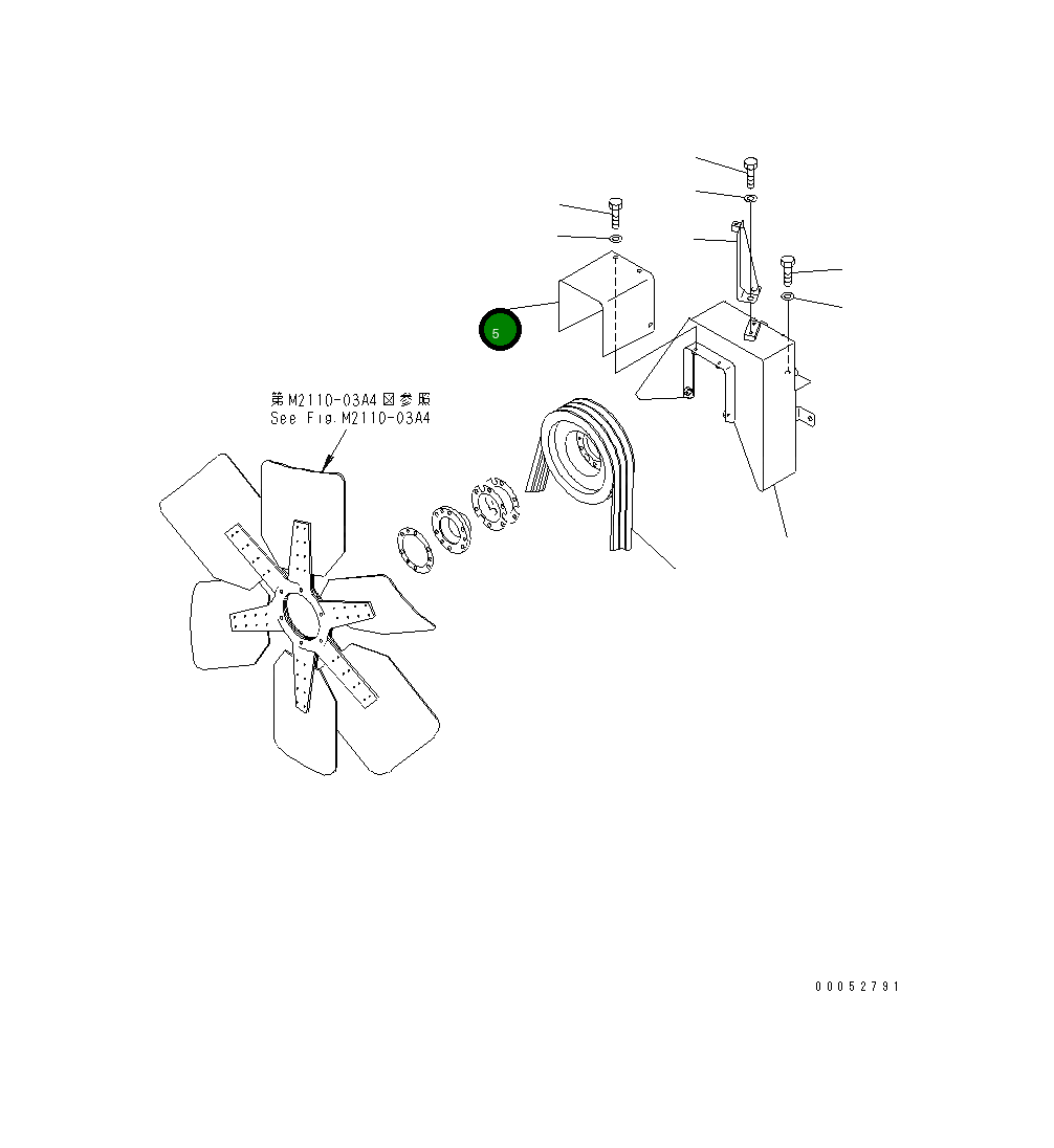 Крышка 196-03-32410 Komatsu