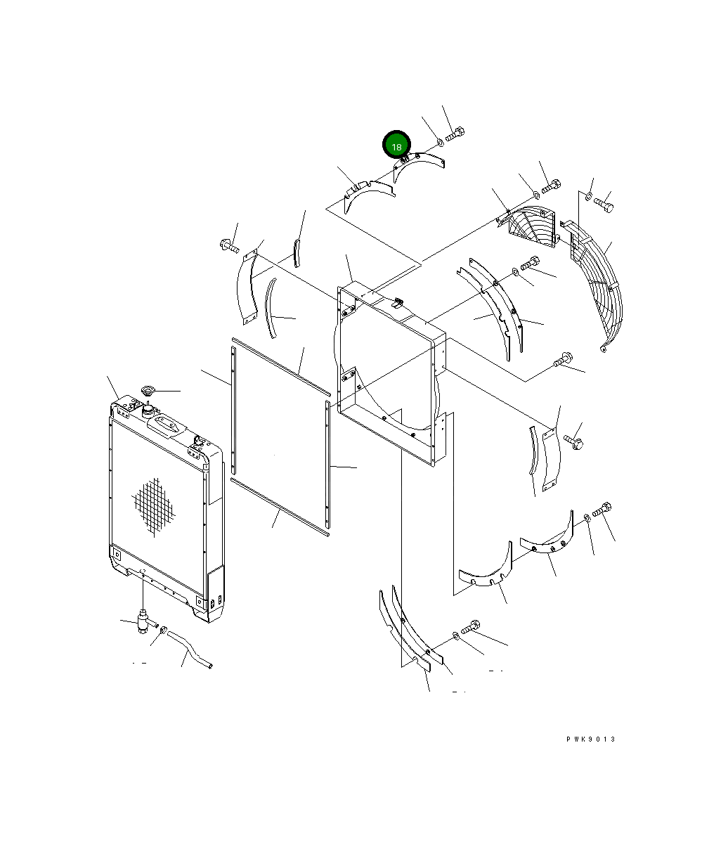 Крышка 134-03-61440 Komatsu