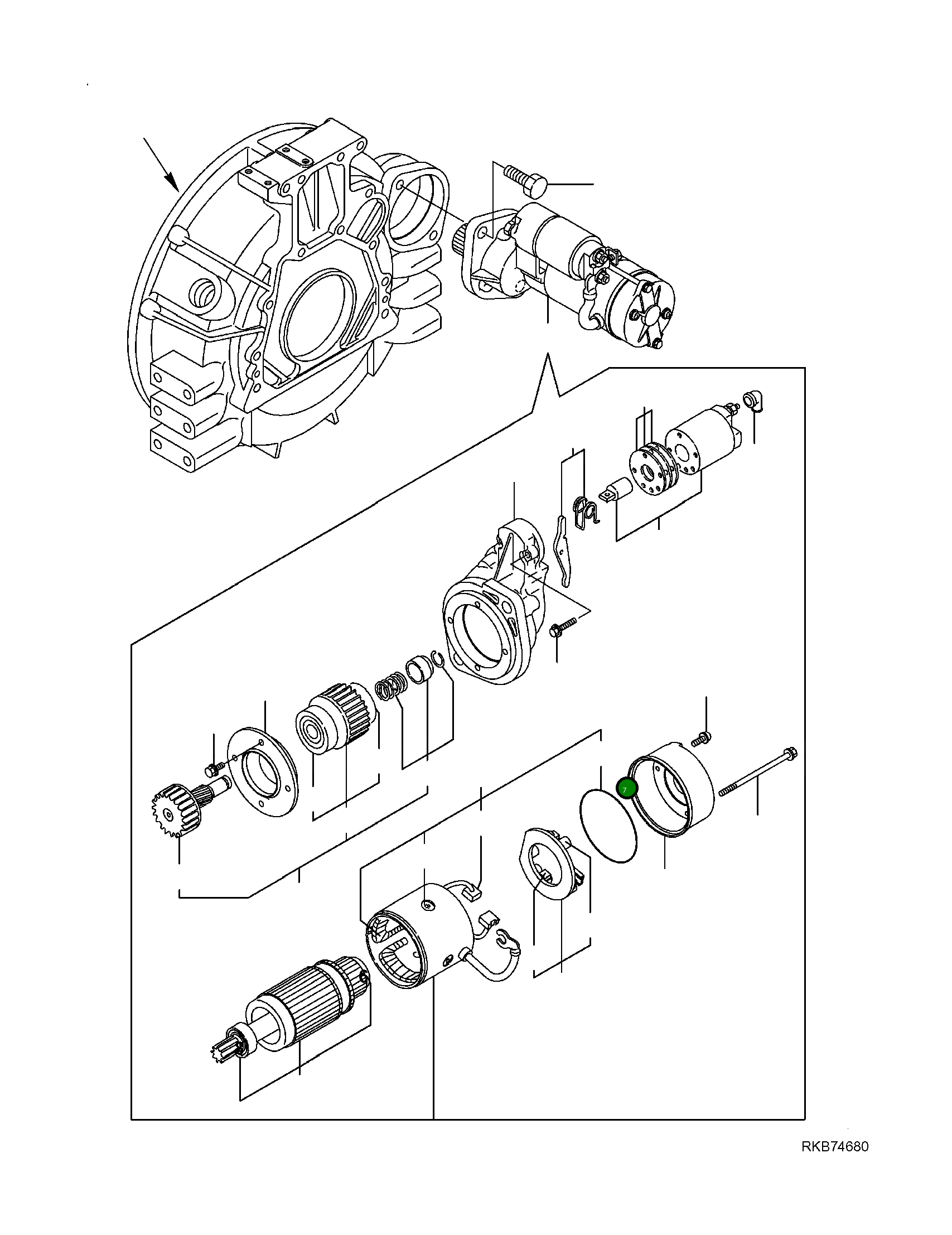 Кольцо уплотнительное (O-Ring) YM129940-77150 Komatsu