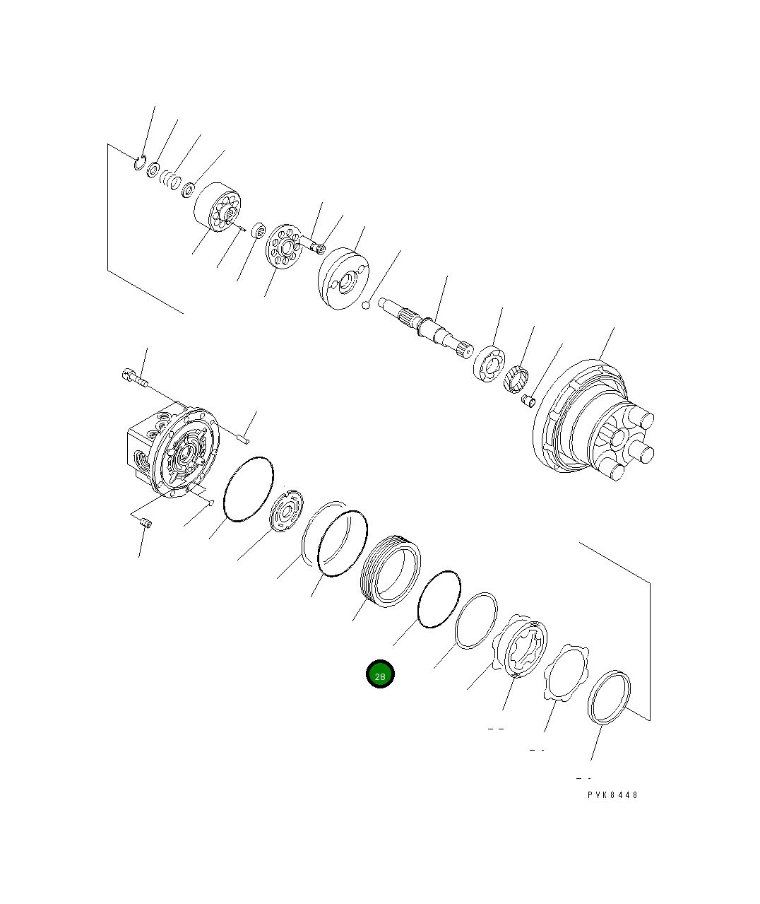 Кольцо уплотнительное (O-Ring) FUG100-90 Komatsu