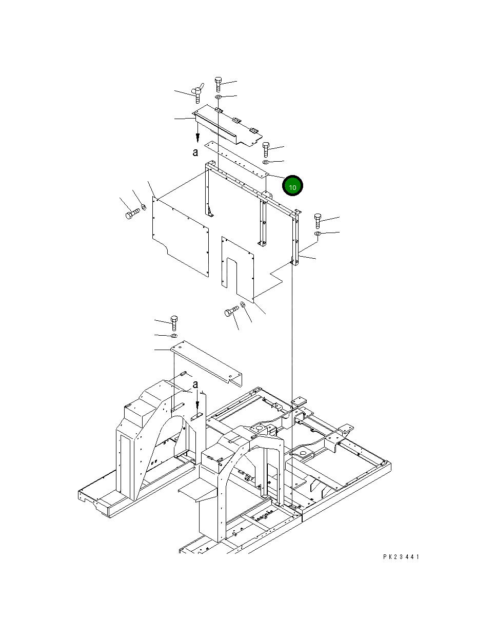 Крышка 8221-54-1180  Komatsu