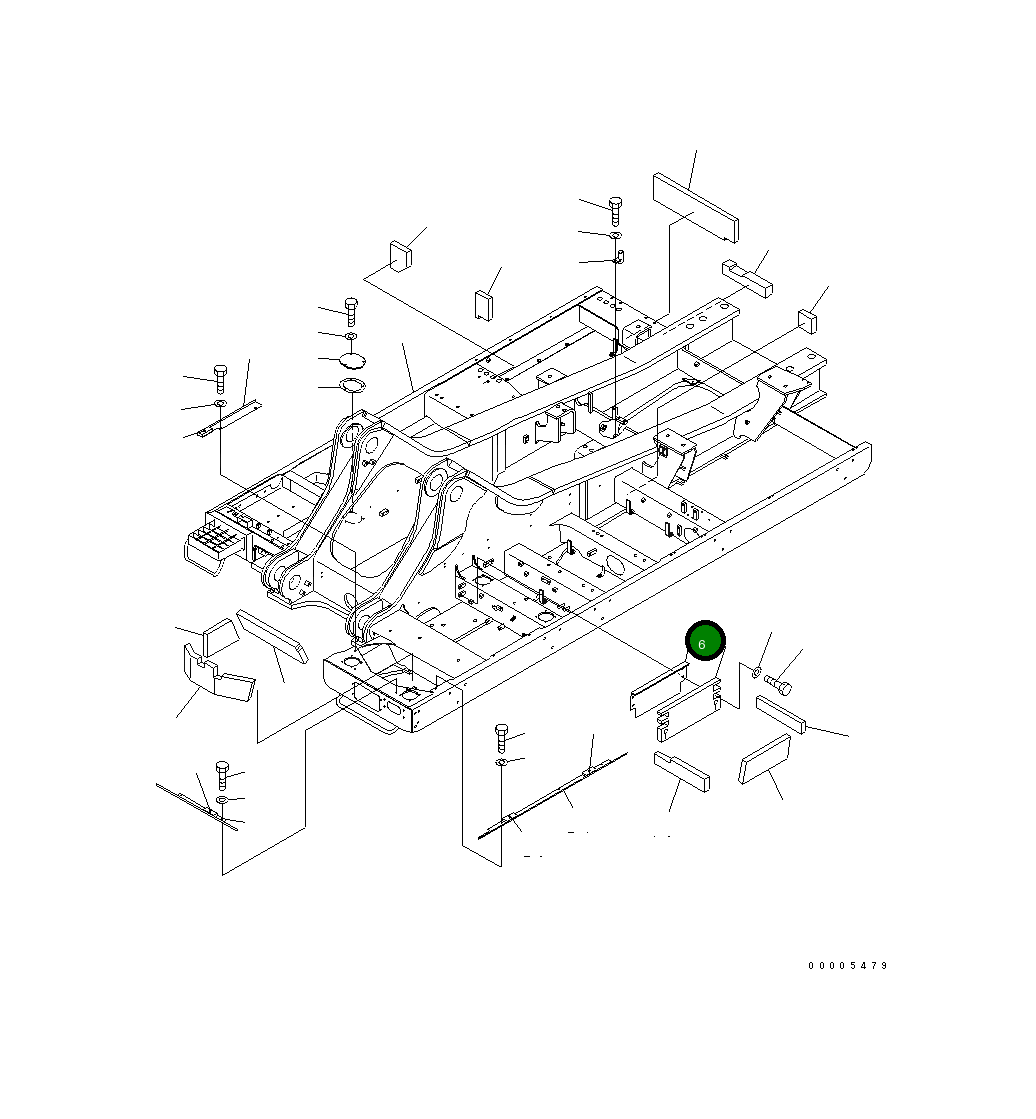 Крышка 209-53-13281  Komatsu