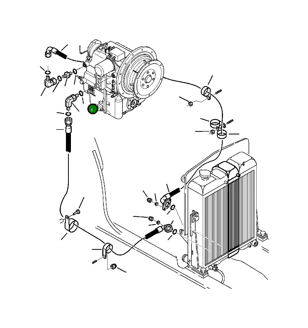 Кольцо уплотнительное (O-Ring) 855670003  Komatsu