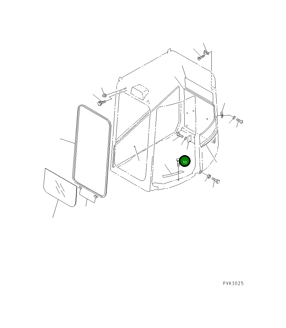 Крышка 21J-54-14930  Komatsu