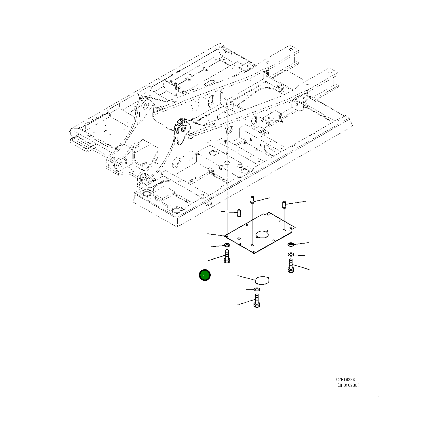 Крышка 208-54-81A81 Komatsu