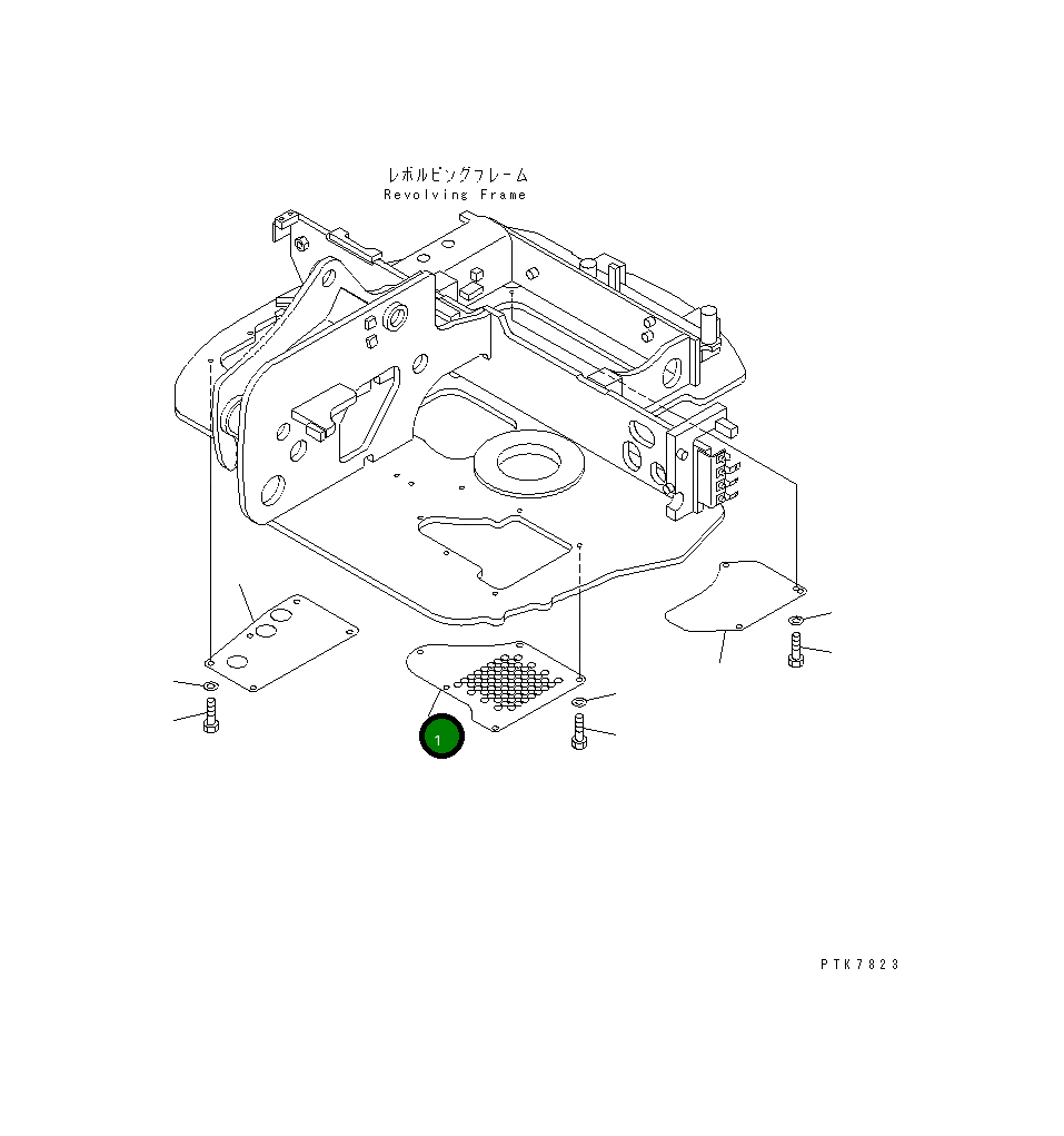 Крышка 21X-54-31512 Komatsu