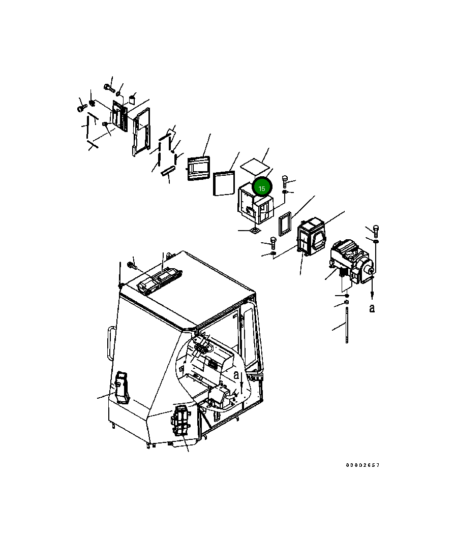 Крышка 418-07-B3470 Komatsu