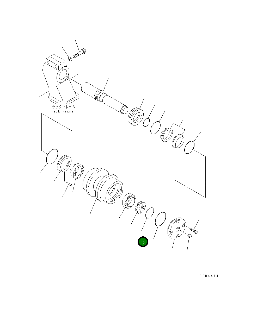 Кольцо 209-30-14470  Komatsu