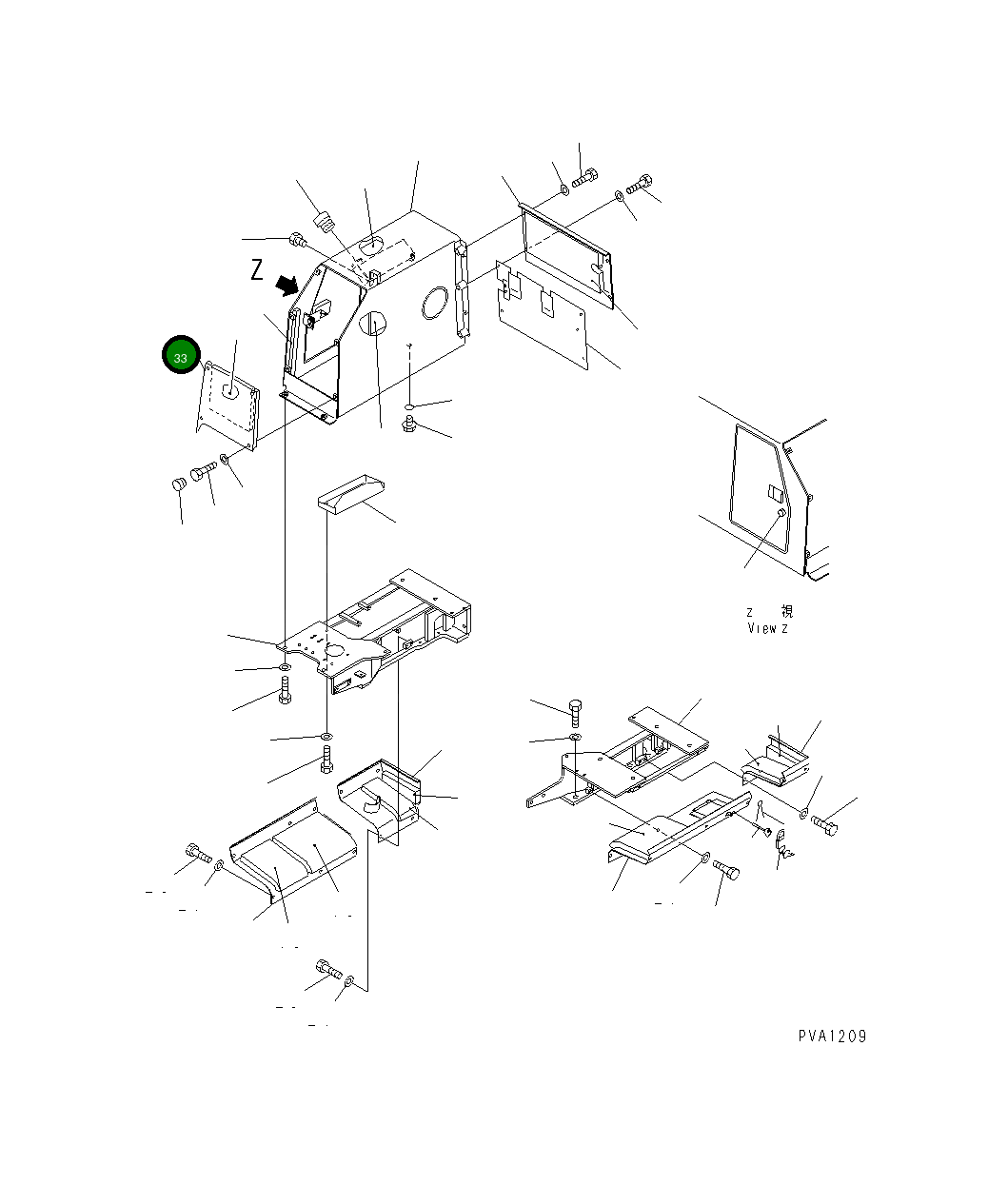 Крышка 114-54-49780  Komatsu