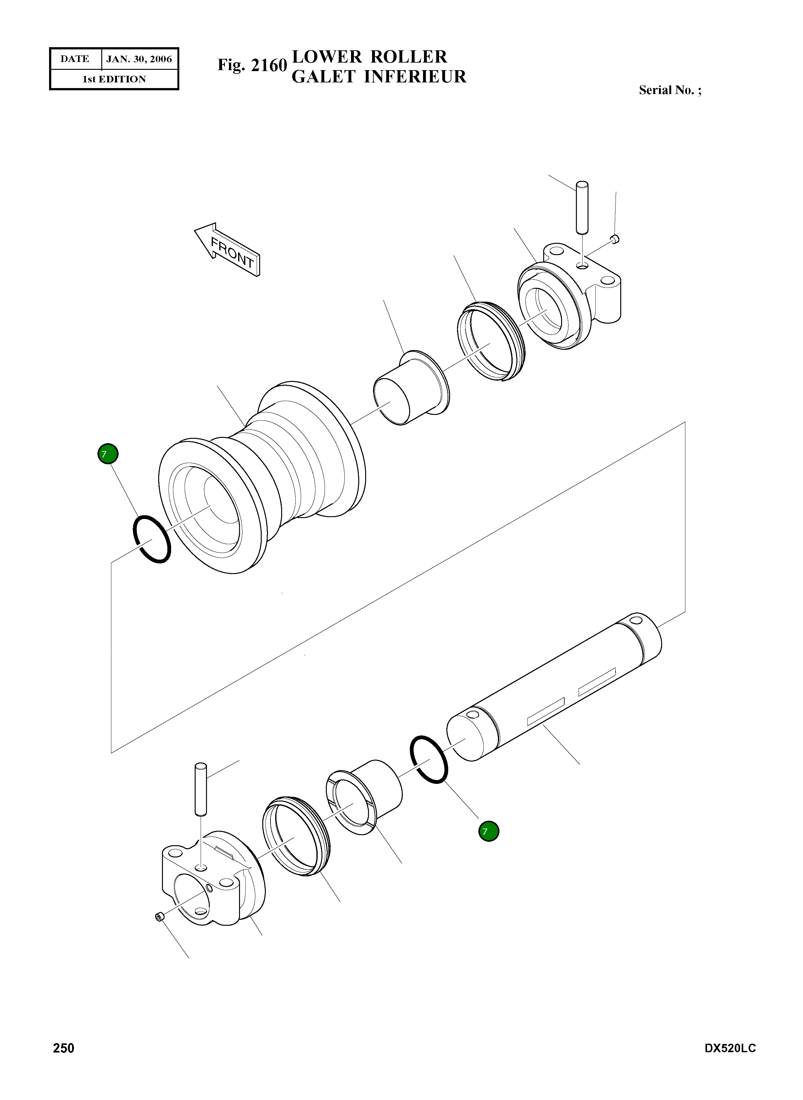 Кольцо уплотнительное (O-Ring) K1000941 Komatsu