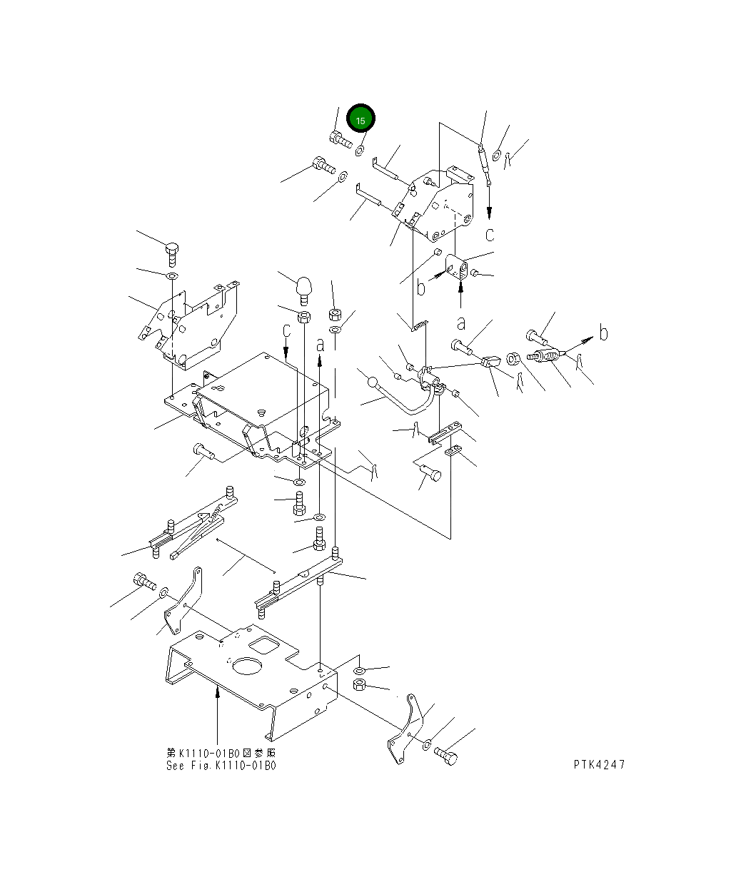 Болт 01010-80616 Komatsu