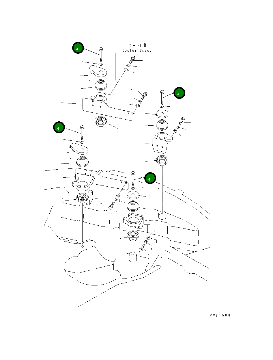 Болт YM172162-13190 Komatsu