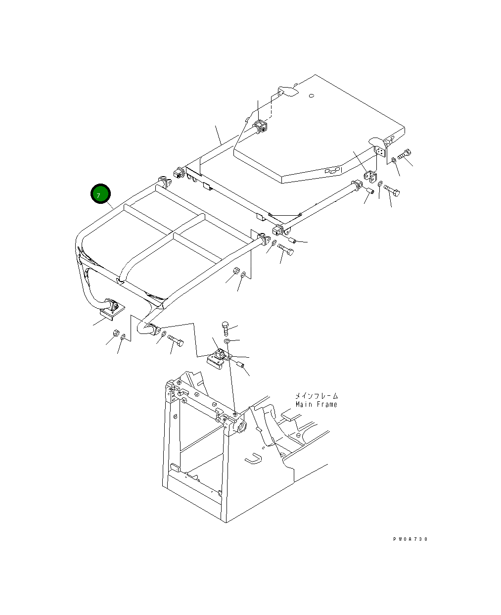 Крышка 14X-978-2710 Komatsu