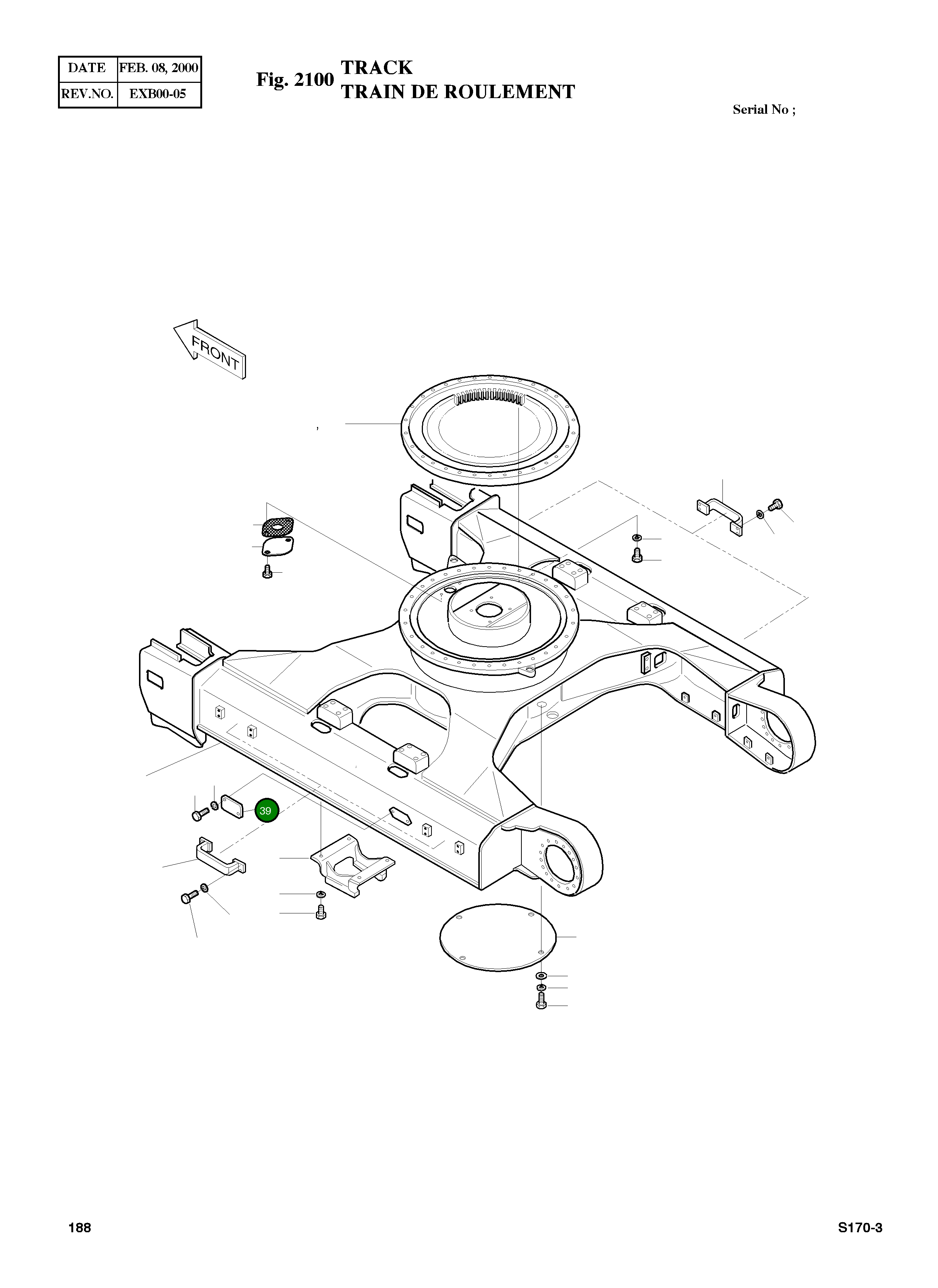 Крышка 2621-1462 Komatsu