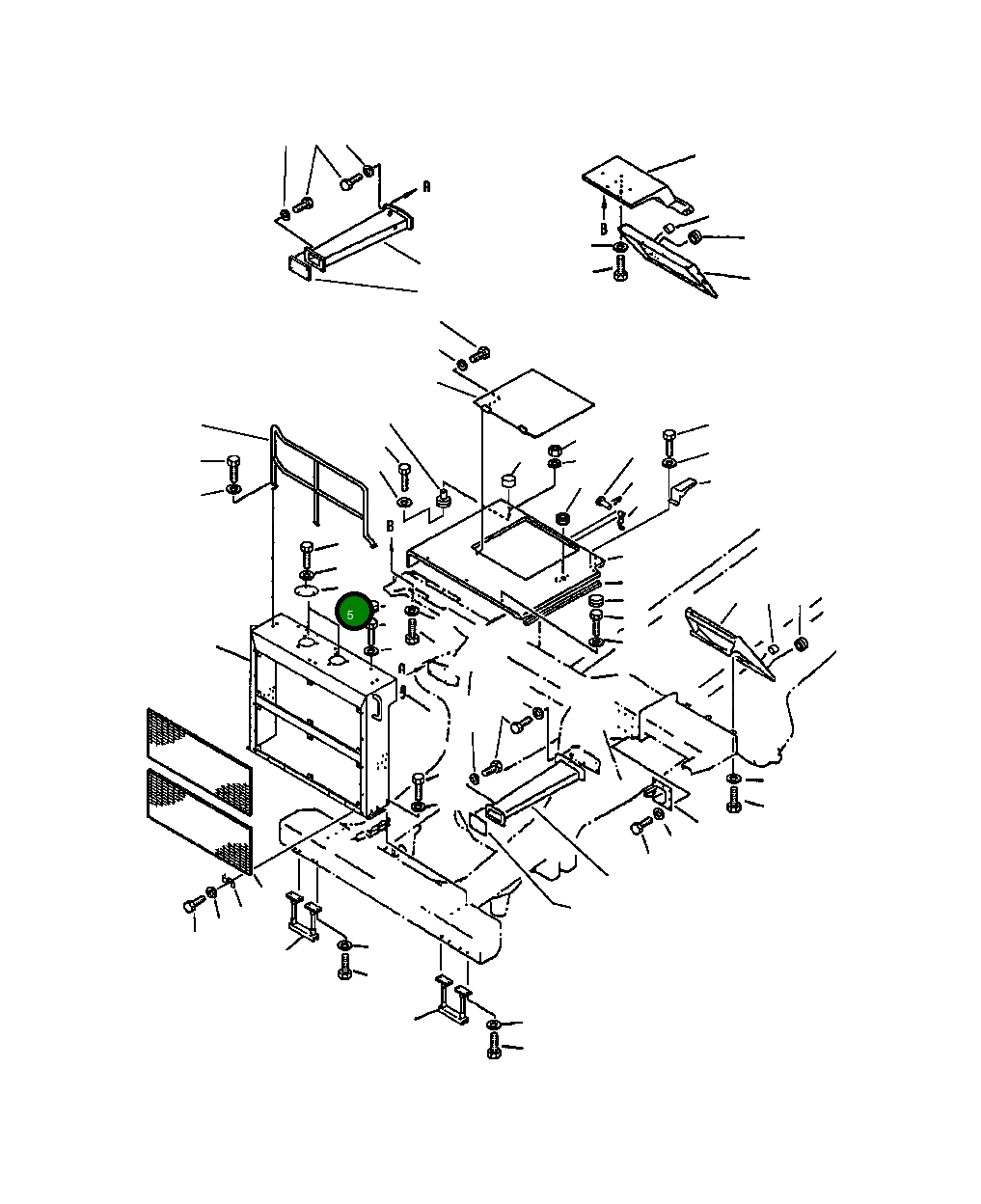 Крышка 561-54-61150 Komatsu