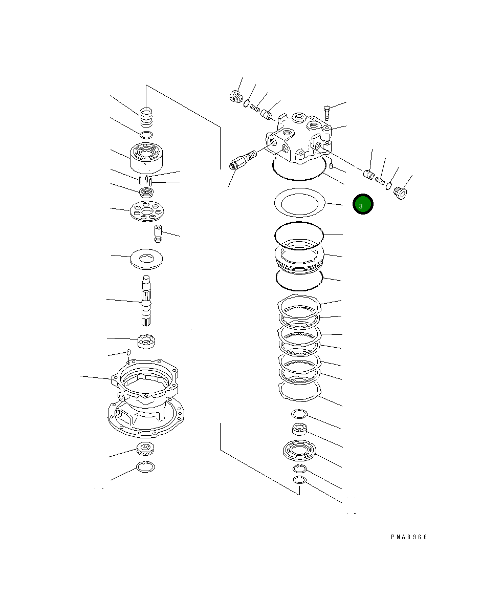 Кольцо уплотнительное (O-Ring) 708-7T-51210 Komatsu